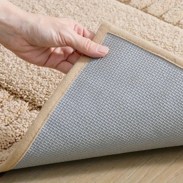 Sécurité et confort: Tapis de bain antidérapant à séchage rapide, avec motif rayures minimaliste pour votre maison.