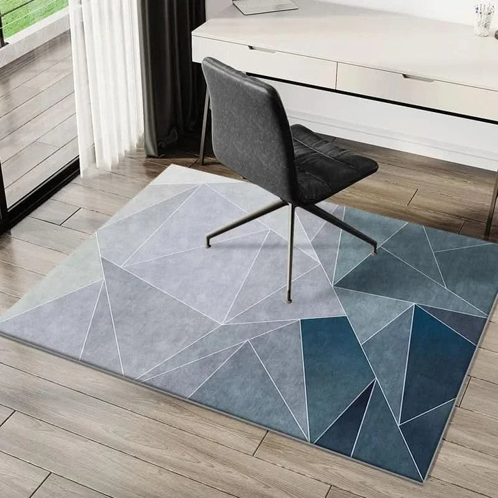 Tapis de sol décoratif et confortable pour chaise de bureau, lavable et résistant aux sols durs.
