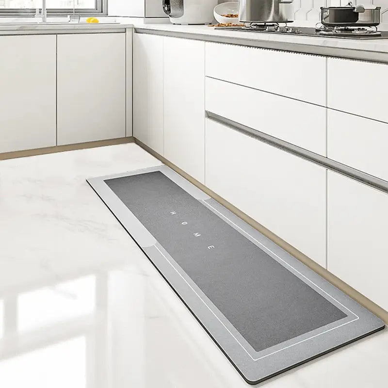 Tapis de sol de cuisine décoratif, absorbant et confortable, avec surface antidérapante pour la maison moderne.