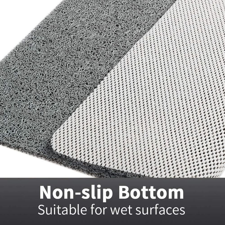 Tapis de douche antidérapant avec ventouses puissantes, drainage efficace pour une salle de bain sécurisée.