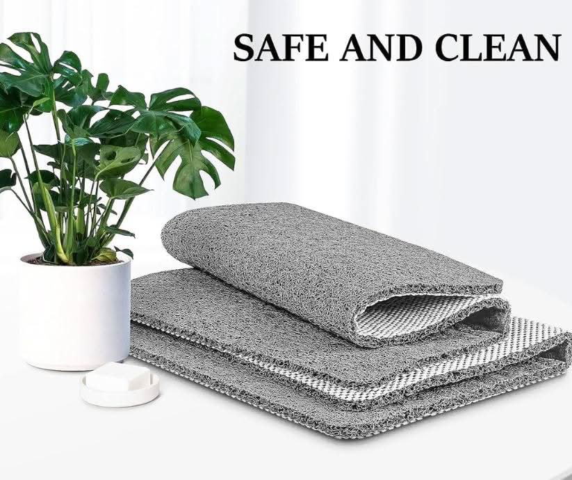 Tapis de douche en PVC antidérapant, facile à nettoyer et à sécher, hygiénique pour votre salle de bain.