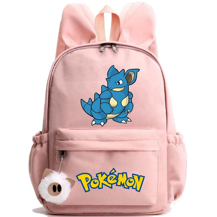 Sac à dos enfant Pokémon avec compartiments. Cartable scolaire robuste pour les livres et cahiers.