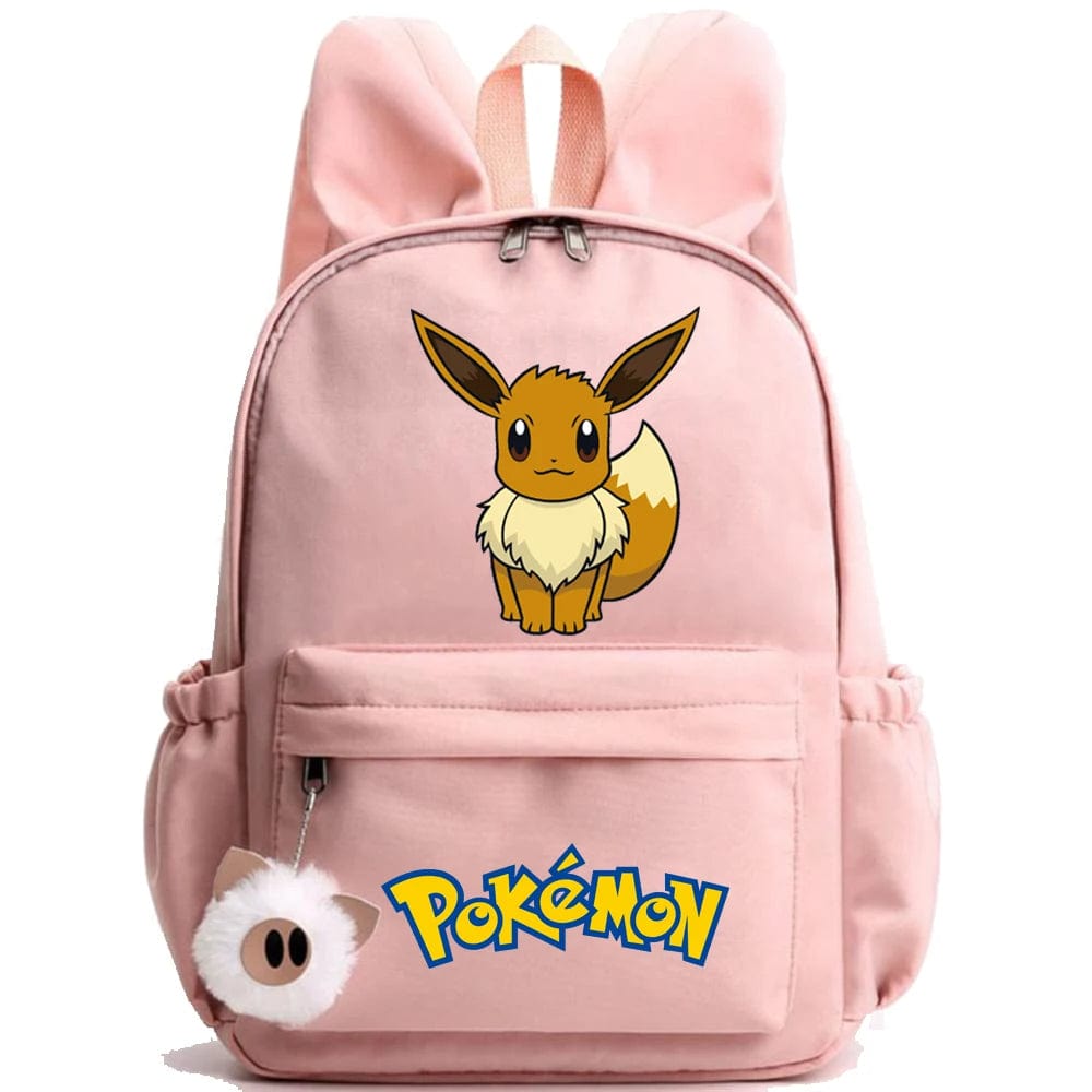 Sac à dos robuste Pokémon pour les écoliers. Cartable enfant avec porte-clé accessoire.