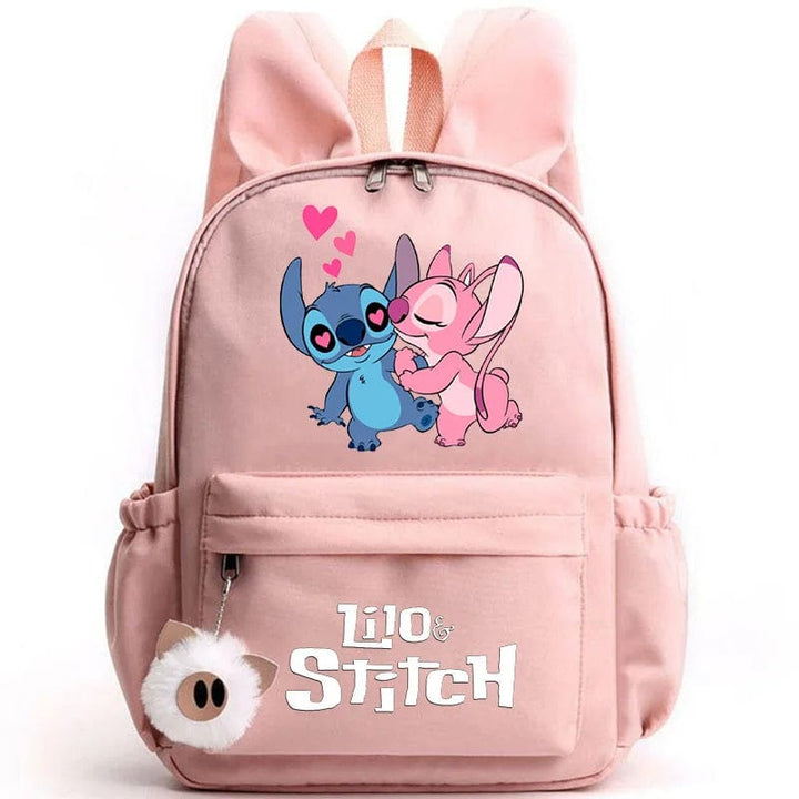 Cartable enfant pratique, plusieurs poches et un porte-clés mignon.