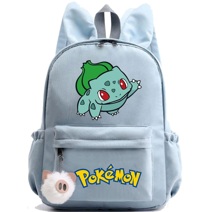Cartable scolaire enfant Pokémon avec Pikachu. Sac à dos robuste en toile pour l'école.