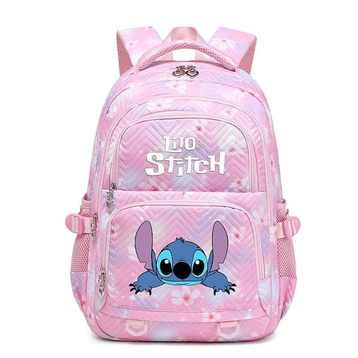 Sac d'école Stitch polyvalent, idéal pour primaire, loisirs ou les sorties extrascolaires.