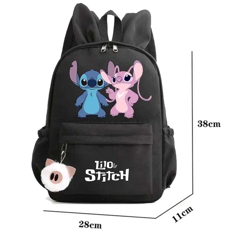 Cartable rentrée des classes, modèle enfantin avec accessoire porte-clés.