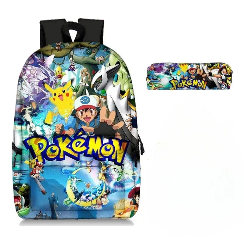 Sac à dos scolaire enfant Pikachu Pokémon, pour la rentrée des classes.