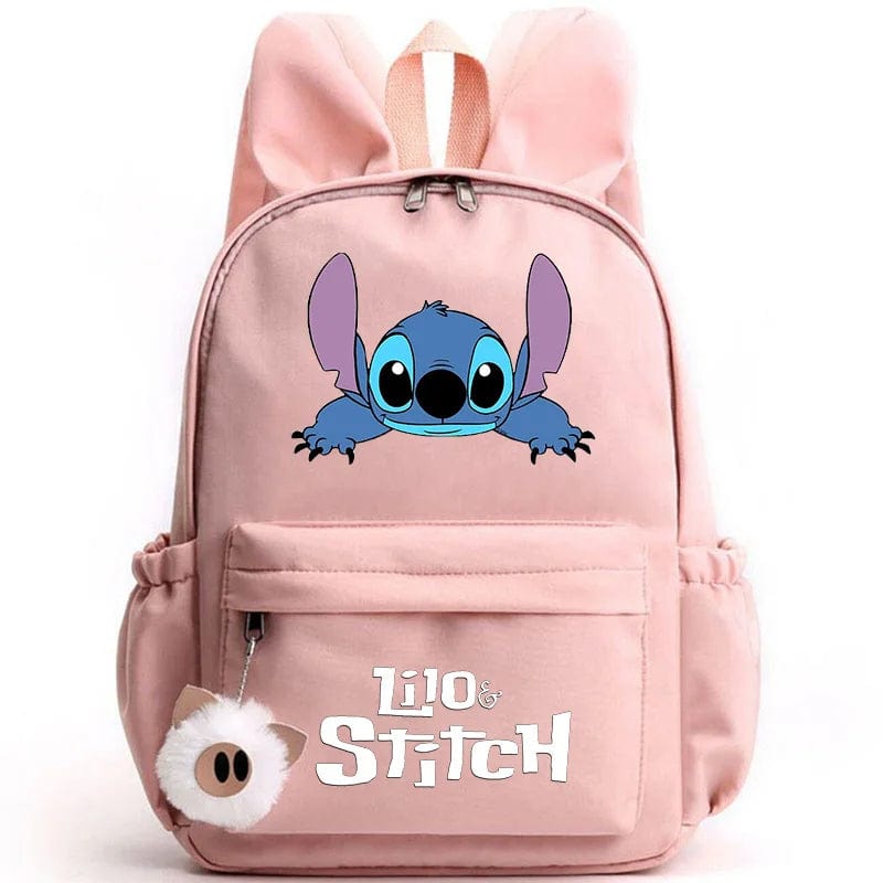 Cartable enfant stylé, avec breloque porte-clés, pour les jeunes élèves.