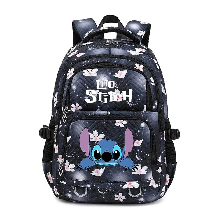 Dos ergonomique du sac à dos Stitch enfant, bretelles ajustables pour un confort maximal.