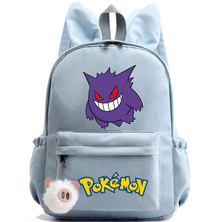 Cartable enfant Pokémon avec porte-clé Pikachu. Sac à dos scolaire robuste pour l'école.