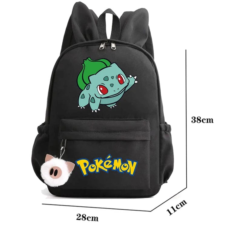 Cartable enfant Pokémon robuste pour transporter livres. Sac à dos scolaire en toile résistante.