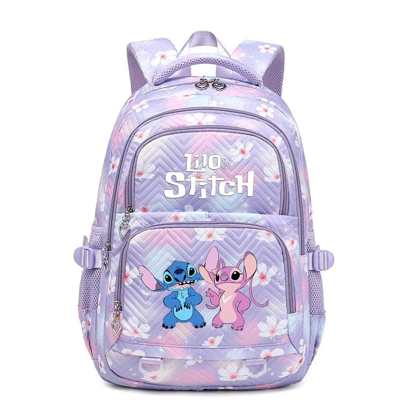 Cartable enfant Stitch pour l'école primaire, adapté aux jeunes écoliers. Léger et pratique.