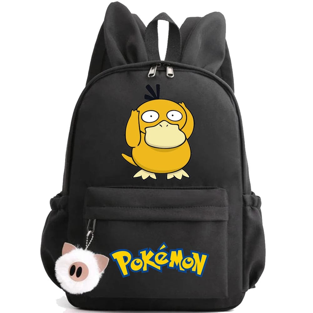 Cartable scolaire enfant Pokémon en toile durable. Sac à dos pour garçons et filles.