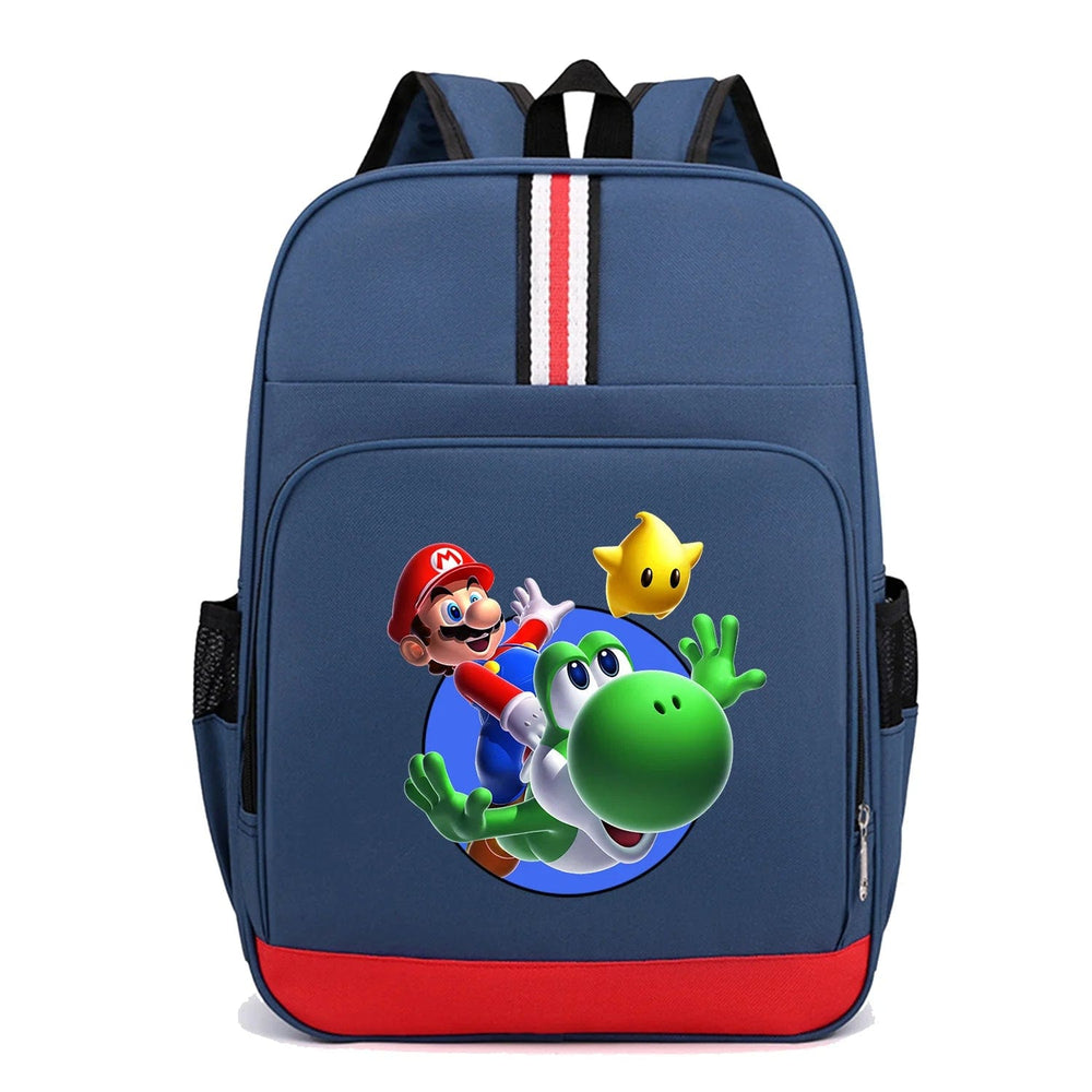Sac à dos enfant Mario, Luigi, Yoshi pour l'école. Cartable rentrée, jeu vidéo et aventure.