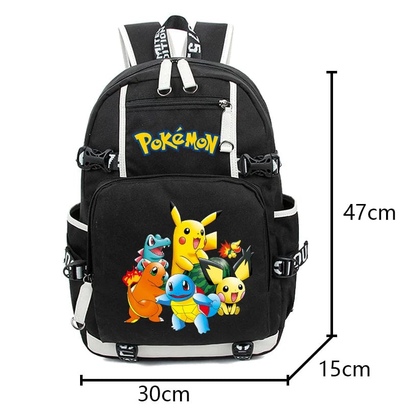 Cartable enfant Pikachu avec design éclatant. Sac Pokémon durable pour l'école et la rentrée.