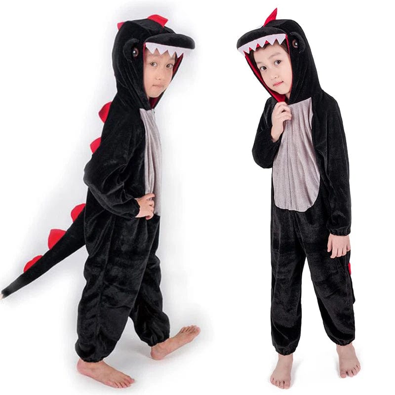 Costume dinosaure enfant ultra-confortable en tissu doux, idéal pour des heures de jeu créatif et d'imagination.