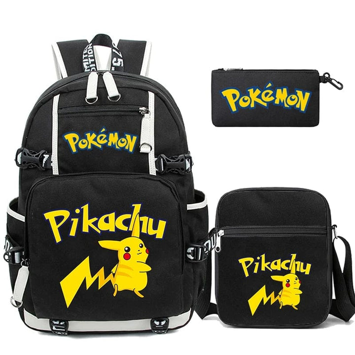Cartable scolaire Pikachu avec design vibrant. Sac enfant Pokémon durable pour l'écolier.