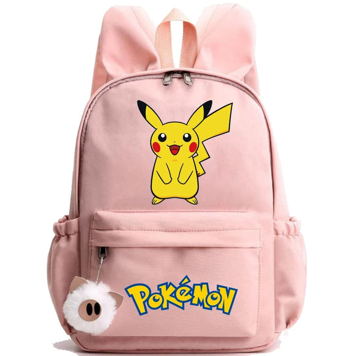 Cartable robuste Pokémon pour enfant. Sac à dos en toile pour la rentrée, avec personnage.