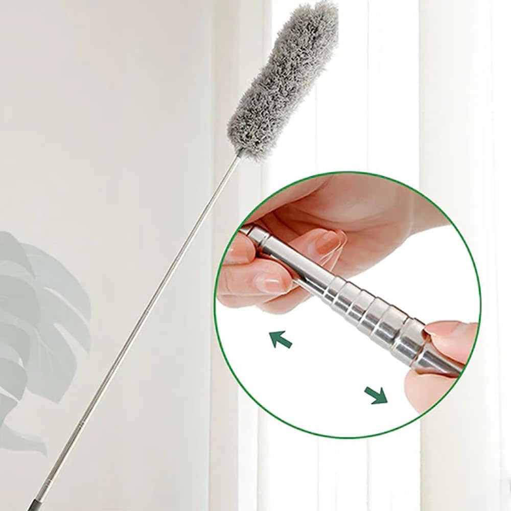 Plumeau extensible 2,80m pour un nettoyage approfondi et sans effort de toutes les surfaces hautes.