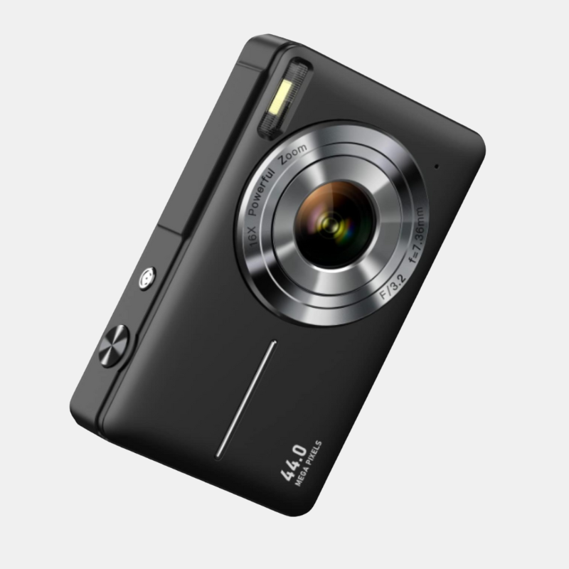 Appareil photo numérique vintage rétro HD portable, parfait pour capturer des souvenirs uniques. Style compact unisexe.