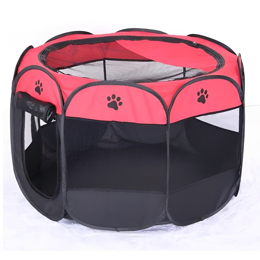 Abri de voyage pliable pour animaux, parfait pour chats et petits chiens, utilisation intérieure/extérieure.