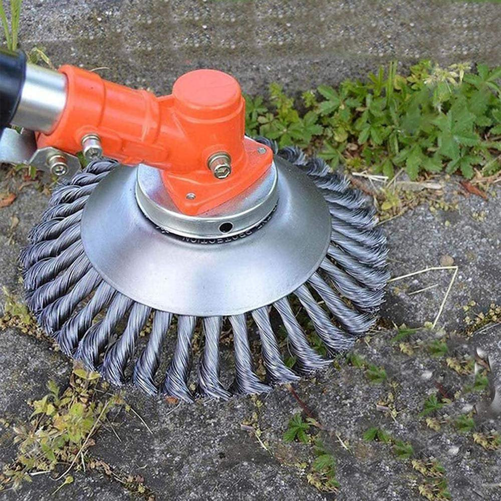 Tête de débroussailleuse universelle robuste pour entretien efficace et durable du jardin et de la pelouse.