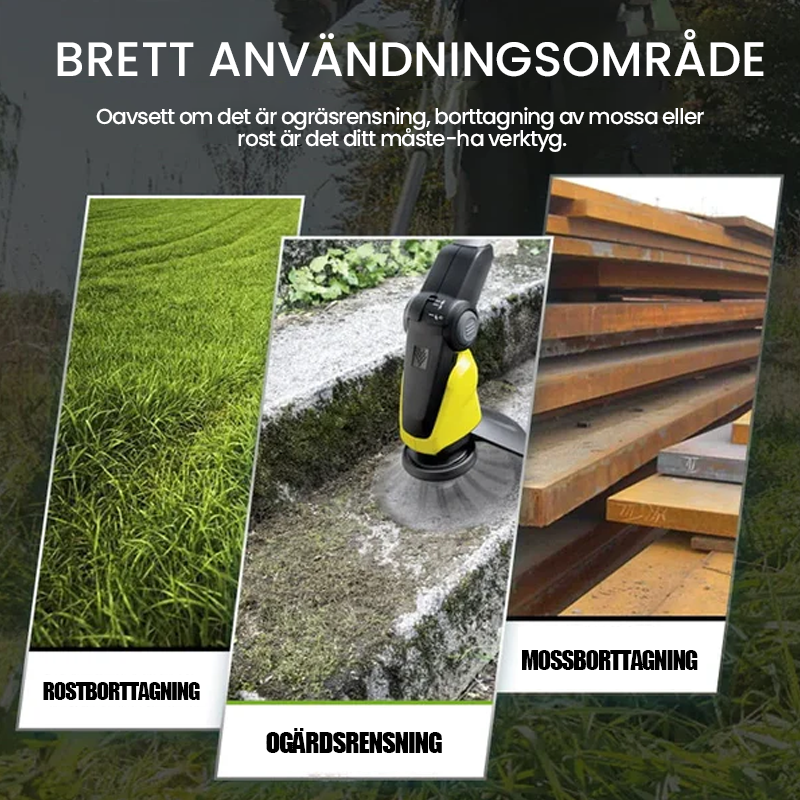 Tête métallique d'entretien pour débroussailleuse, acier résistant pour un jardinage et désherbage professionnel.