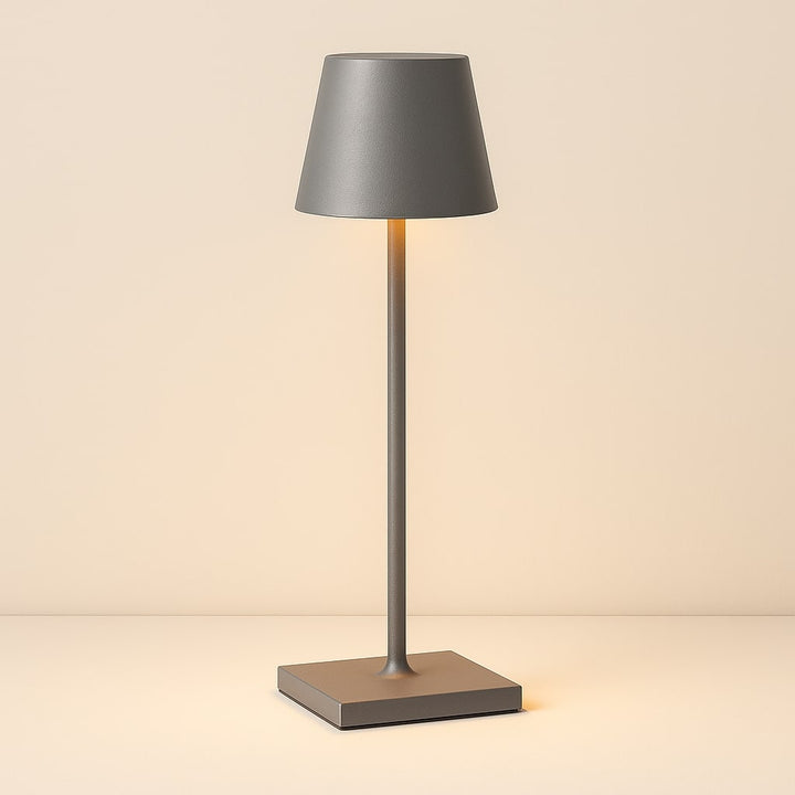 Lampe d'extérieur LED sans fil, pour table, design moderne, résistante aux intempéries, rechargeable.
