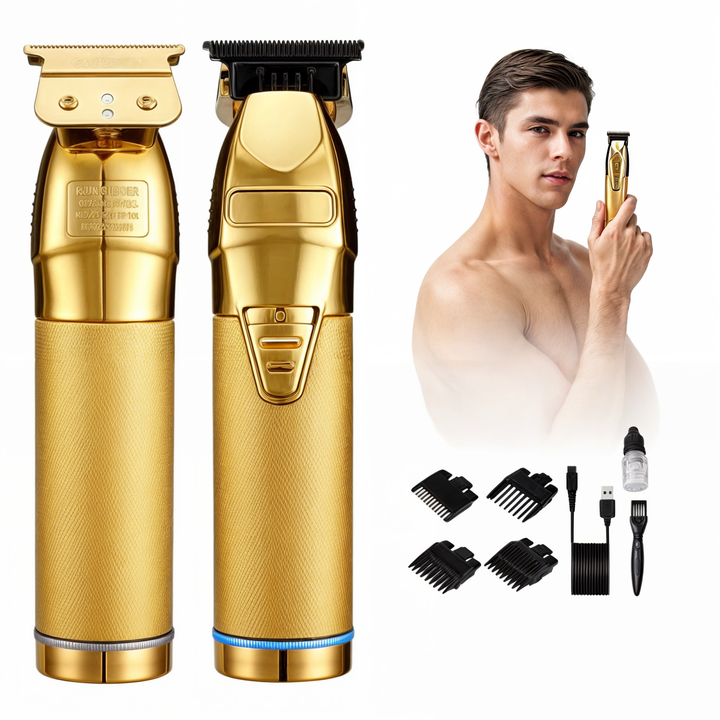 Tondeuse sans fil design, ergonomique. Offre une coupe de cheveux professionnelle et précise à la maison, barbier facile.