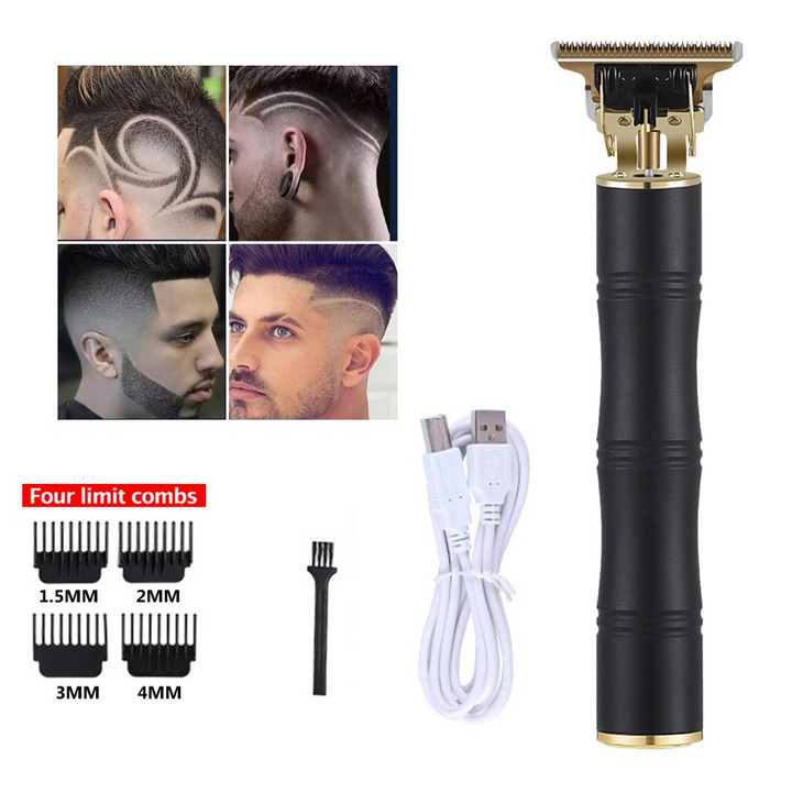 Lames de précision en acier inoxydable de la tondeuse cheveux/barbe pro. Coupe nette pour rasage parfait.