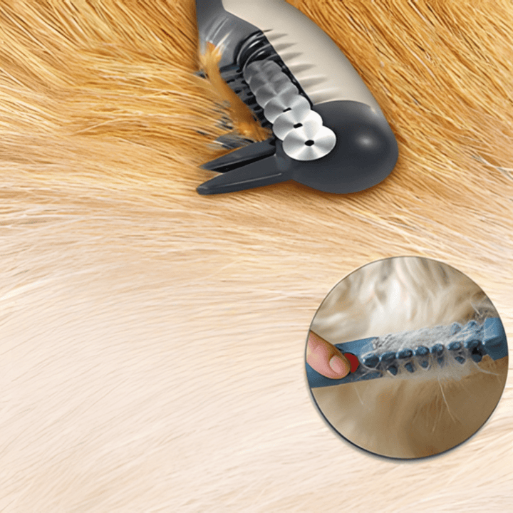 Tondeuse électrique silencieuse pour animaux, coupe précise et confortable du pelage des chiens et chats.