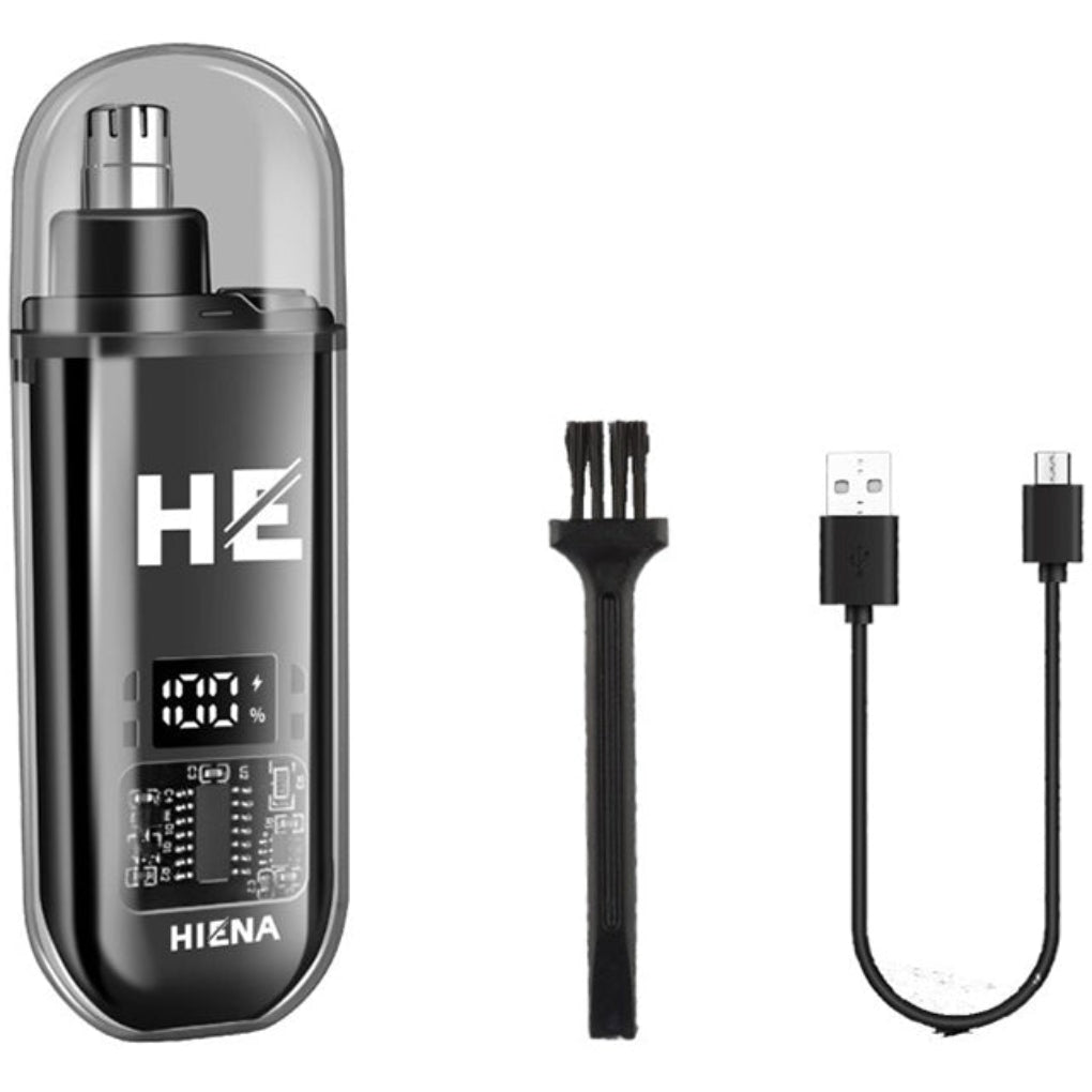 Tondeuse nasale et auriculaire USB unisexe, portable et rechargeable pour une précision optimale.