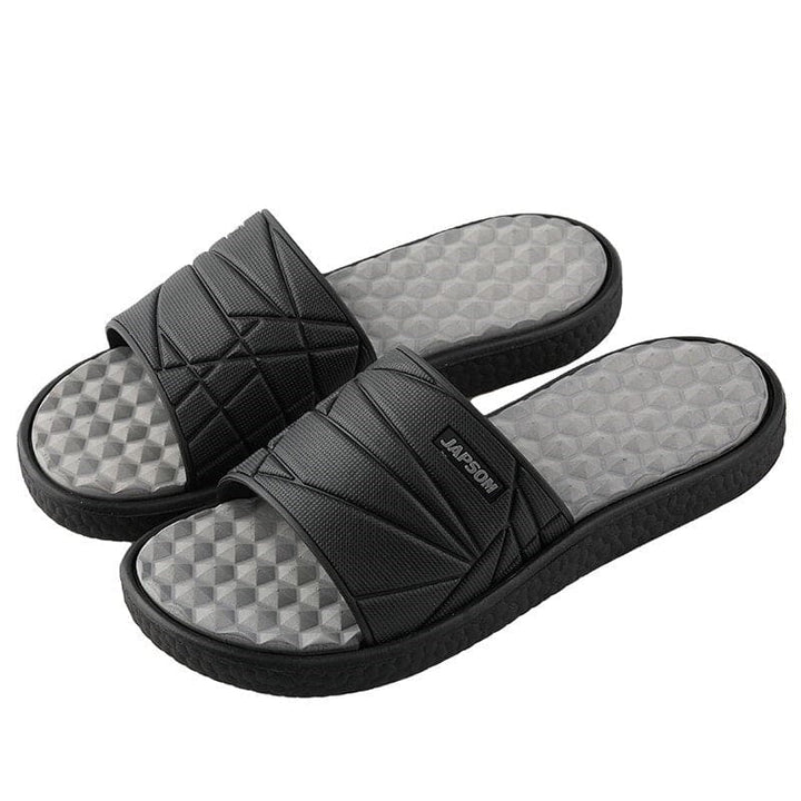 Tongs confortables pour hommes, offrant un soutien orthopédique pour un soulagement de la douleur aux pieds tout l'été.