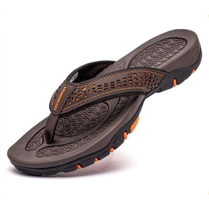 Tongs pour hommes, confortables et orthopédiques. Soulagent la douleur et offrent un excellent soutien aux pieds.