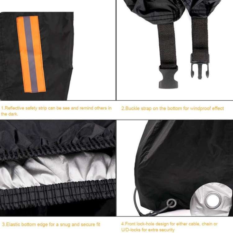 Détail du tissu imperméable de la housse vélo, garantissant une résistance durable aux intempéries et UV.