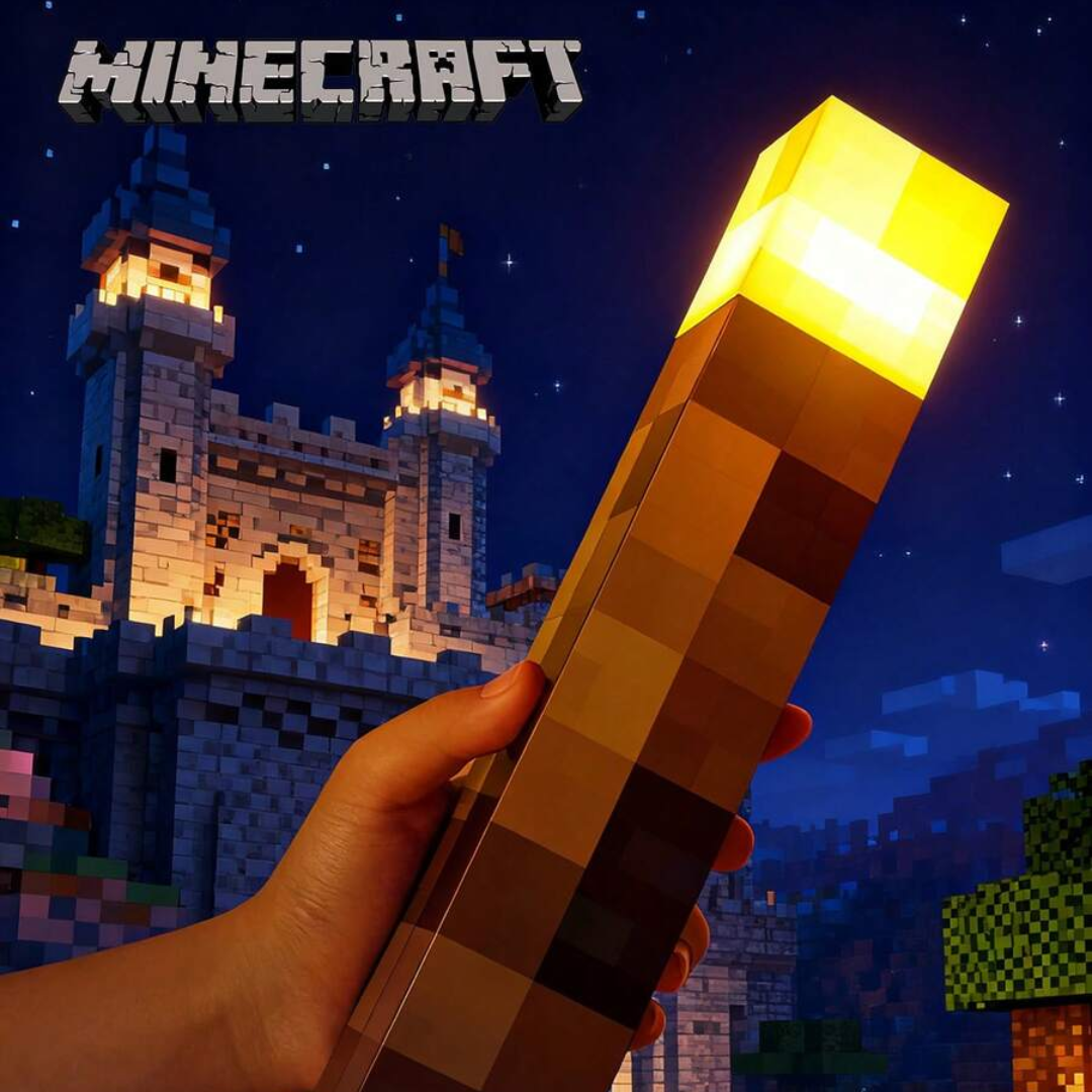 Lampe torche LED gaming rechargeable, veilleuse murale pour ambiance chambre gamer et décoration.