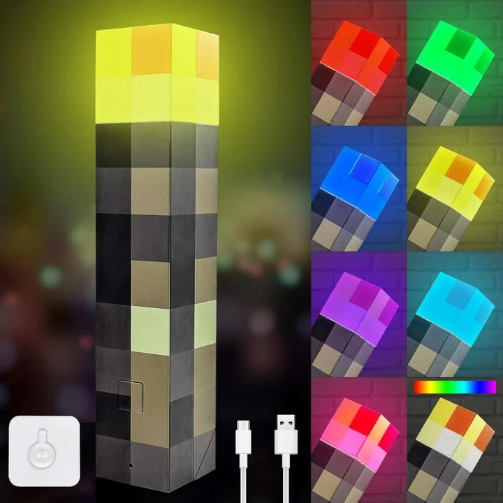 Lampe torche LED rechargeable polyvalente, veilleuse murale pour gamers, décoration de chambre.
