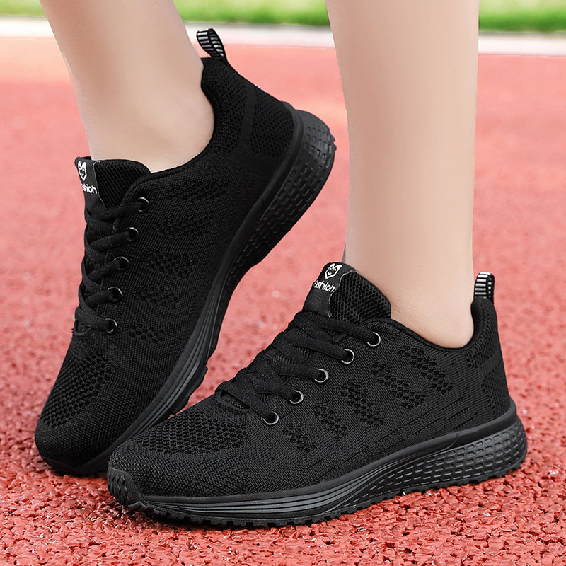 Sneakers de marche femme respirantes, parfaites pour l'été et les loisirs printaniers.