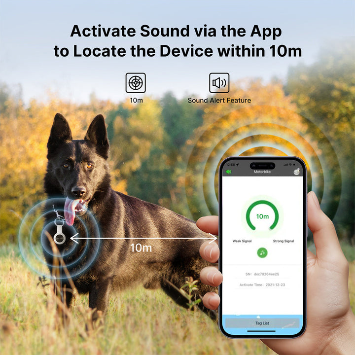 Dispositif GPS compact pour chiens, garantissant la sécurité de votre compagnon avec un suivi précis et fiable.
