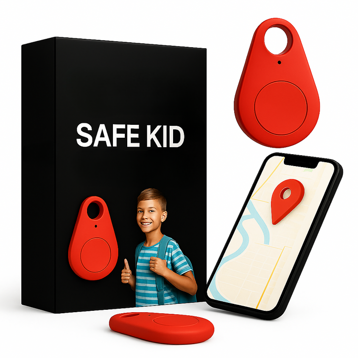 Image d'un enfant portant le traceur GPS étanche au poignet, pour une localisation sécurisée.