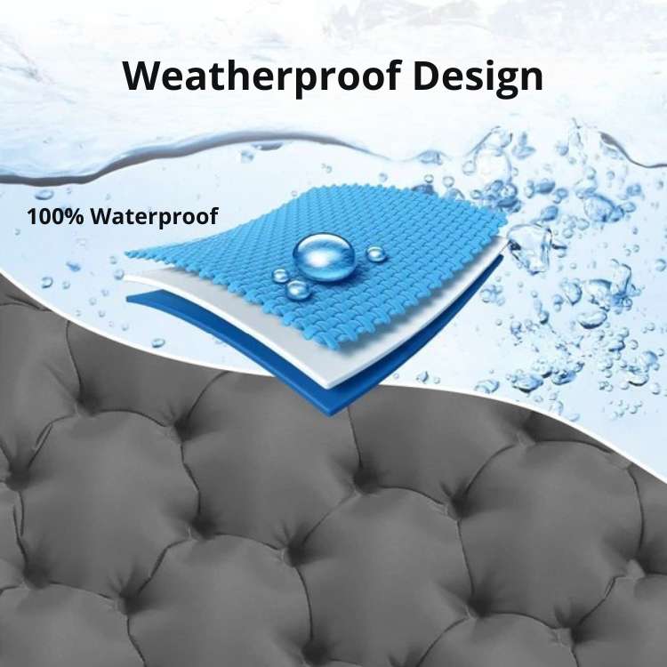 Accessoire de camping portable: coussin gonflable ergonomique, idéal pour un confort optimal en extérieur.