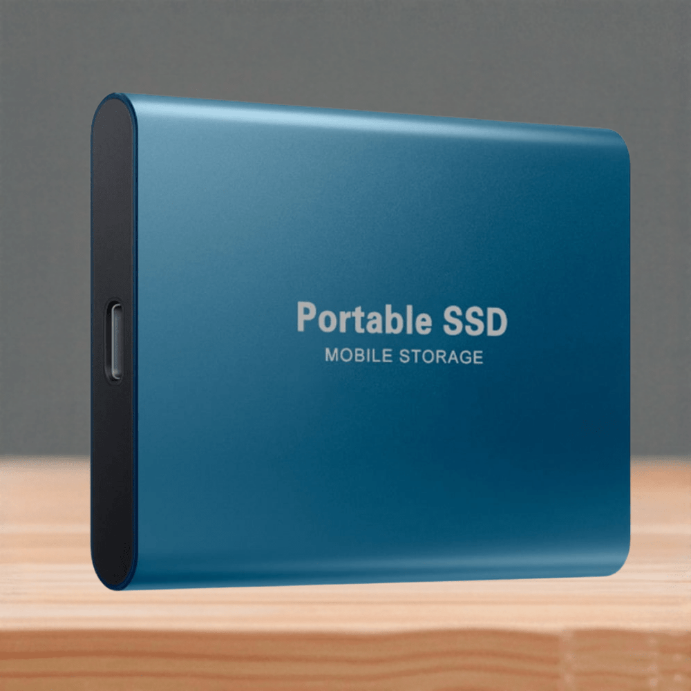 SSD externe portable étanche avec connectivité USB C, pour protection des données et multimédia.