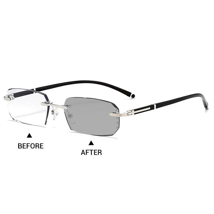 Verres progressifs pour lunettes anti-lumière bleue, améliore la vision sur ordinateur et pour la lecture.