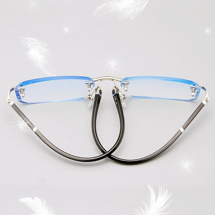 Lunettes avec filtre lumière bleue, verres progressifs pour ordinateurs et lecture, vision claire.
