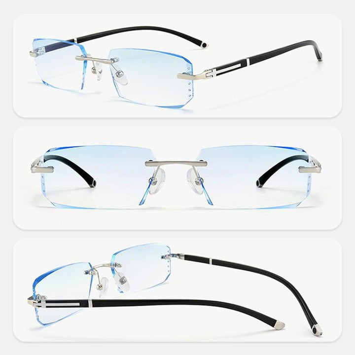 Lunettes polyvalentes, lumière bleue et lecture, vision optimisée pour écrans et livres, unisexe.