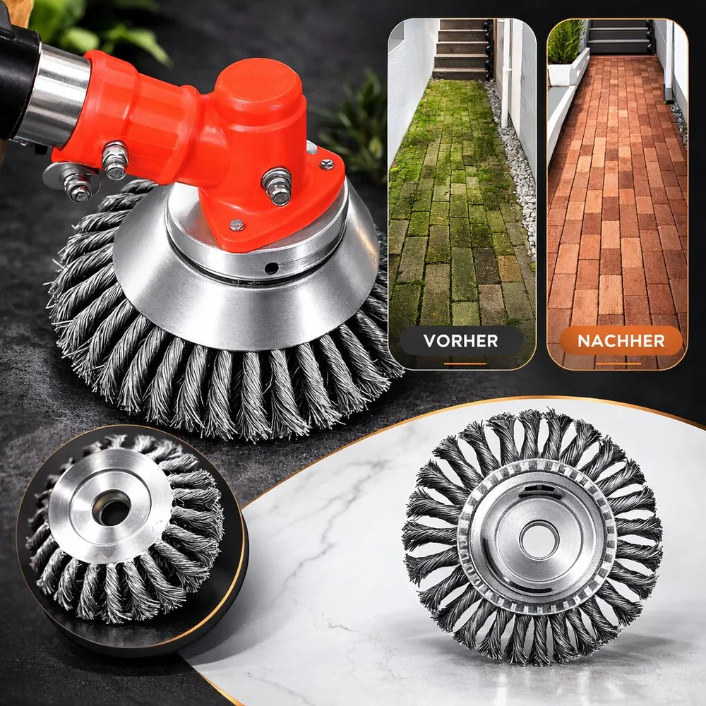 Accessoire lame de tondeuse pour éliminer les mauvaises herbes. Idéal pour l'entretien du jardin.