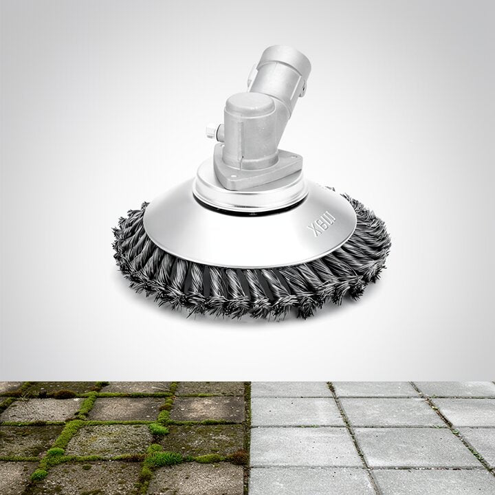 Nettoyage extérieur: lame universelle pour tondeuse, débroussailleuse, désherbe facilement le jardin.