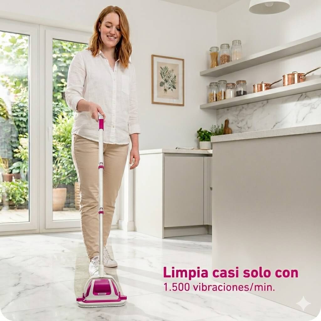 Cepillo eléctrico para limpieza rápida en baño, cocina y zonas difíciles