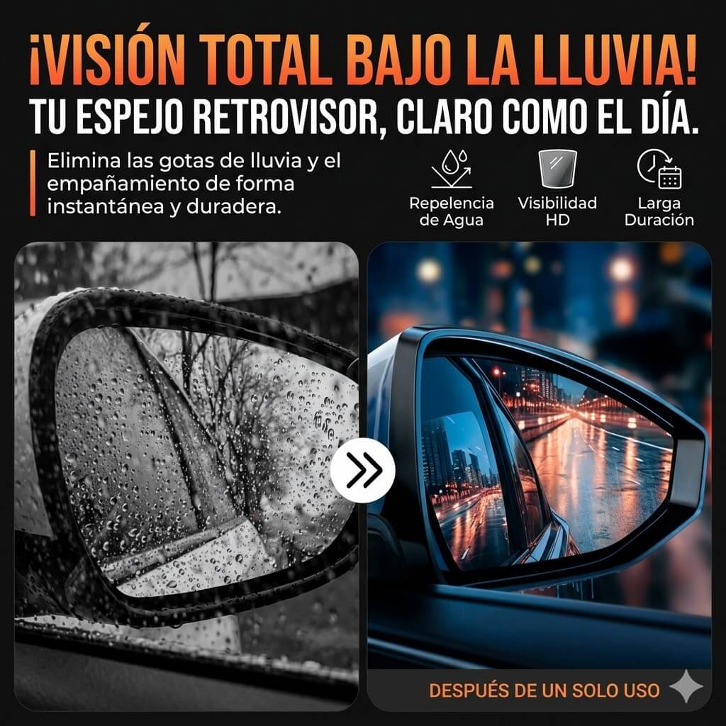 Limpiador Potente de Cristales para Coche y Parabrisas